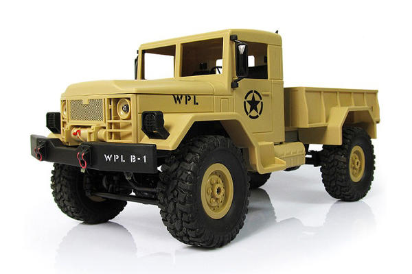 Радиоуправляемый грузовик  WPL Military Truck 4WD 1:16 Песочный WPLB-14-Yellow