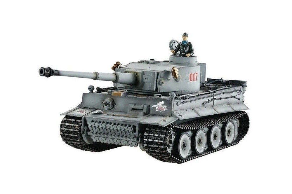 Радиоуправляемый танк Taigen 1/16 Tiger 1 (ранняя версия) HC, ИК-пушка, башня на 360, откат V3 TG3818-1C-BTR-IR3.0