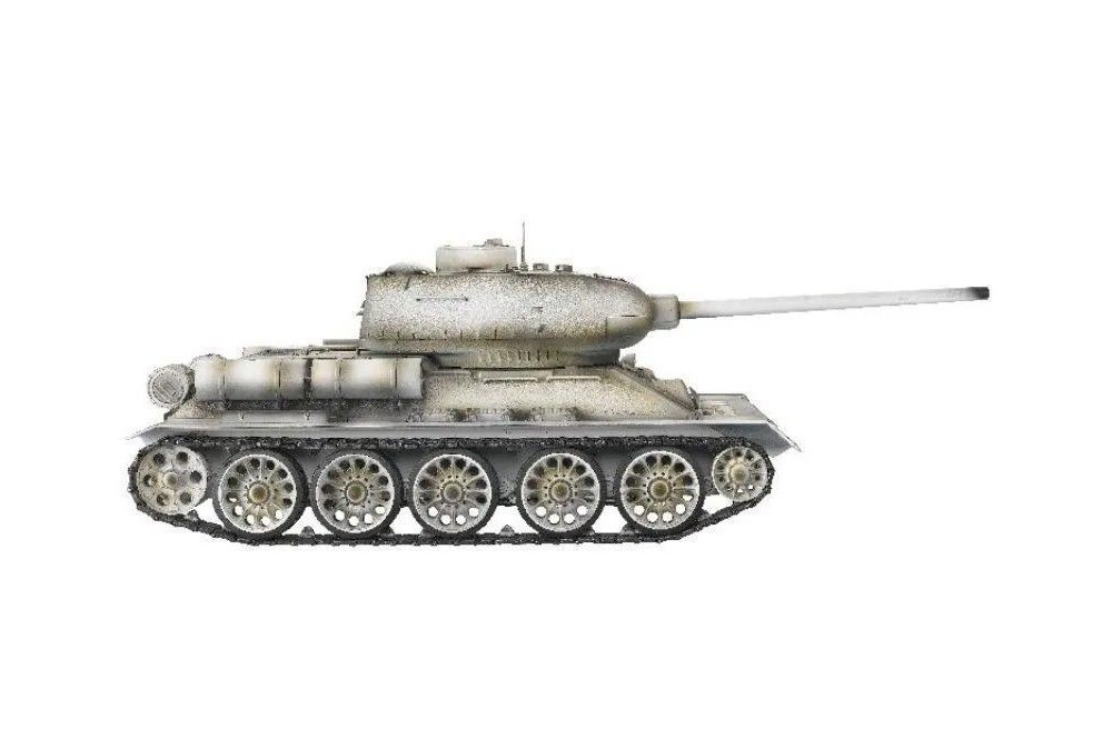 Радиоуправляемый танк Taigen 1/16 T34-85 (СССР) V3 2.4G (зимний) TG3909-1S3.0