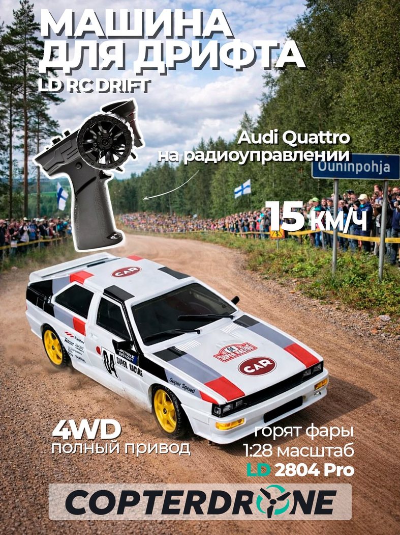 Компактная радиоуправляемая машина LDRC Audi Quattro S1 2804PRO