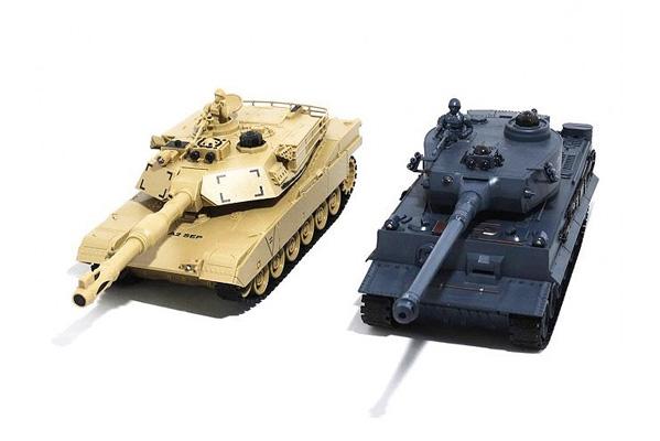 Радиоуправляемый танковый бой Zegan M1A2 vs Tiger, масштаб 1:28 2.4GHz - ZEG99827