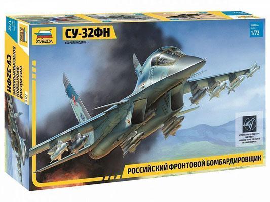 Модель Сборная ZVEZDA Российский фронтовой бомбардировщик Су-32ФН, 1:72