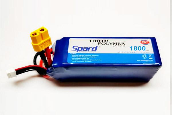Аккумулятор Li-Po Spard 1800mAh, 22,2V, 75C, XT60. YT020
