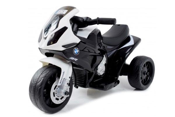 Детский электромотоцикл BMW S1000RR Black (трицикл, 6V) - JT5188