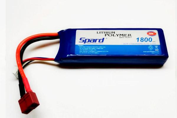 Аккумулятор Li-Po Spard 1800mAh, 11,1V, 30C, T‐plug. YT683496PH