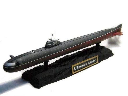 Модель Сборная ZVEZDA Подводная лодка “Ленинский Комсомол” К-3, 1:350