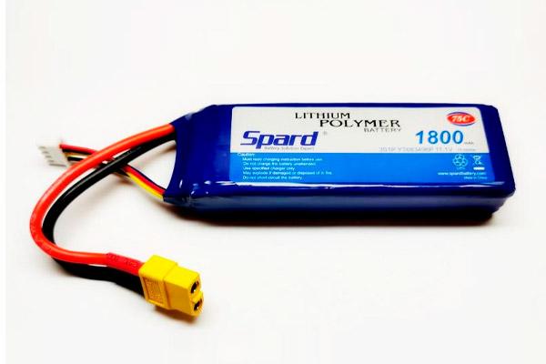 Аккумулятор Li-Po Spard 1800mAh, 11,1V, 75C, XT60. YTA013