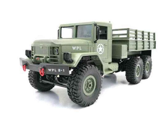 Радиоуправляемый военный грузовик WPL B-16KM-G 6WD 1:16 KIT