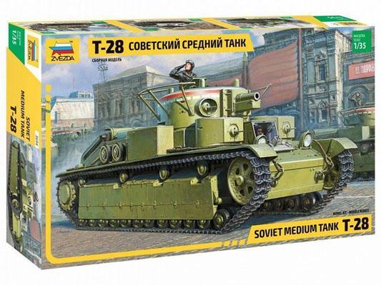Модель сборная ZVEZDA Советский танк Т-28, 1:35