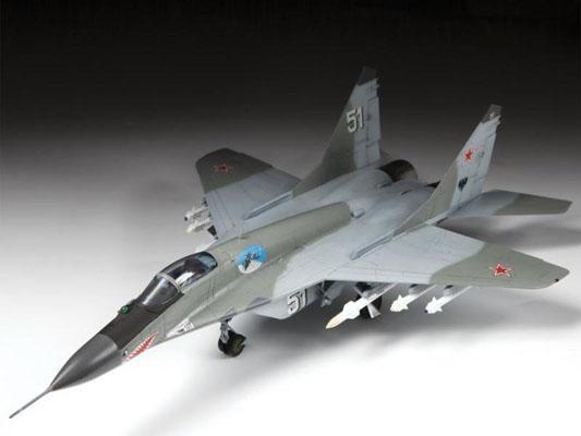 Модель сборная ZVEZDA Российский истребитель МиГ-29 9-13 , подарочный набор, 1:72