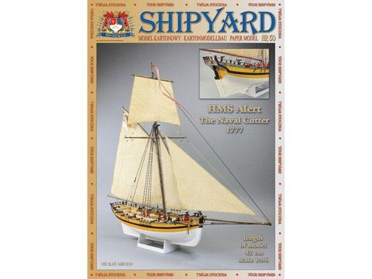 Картонная модель сборная Shipyard кутер HMS Alert (№50), 1:96