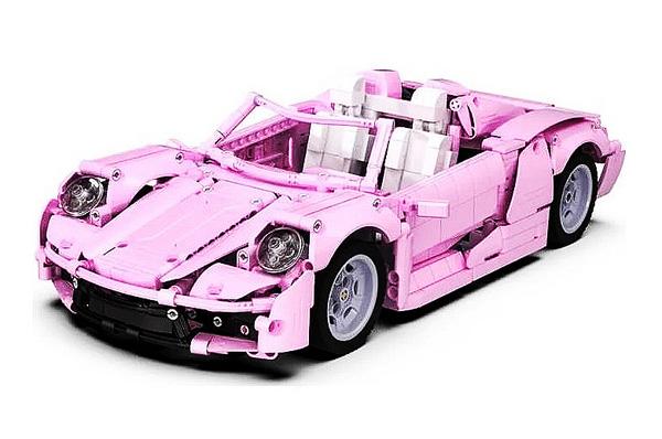 Конструктор CaDA спортивный автомобиль Pink Holiday 1/12 (1181 деталь) C61029W