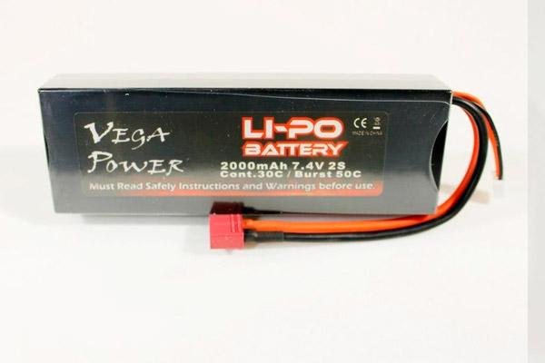 Аккумулятор Li-Po 2000mAh, 7,4V для Himoto 1/10. LP7420