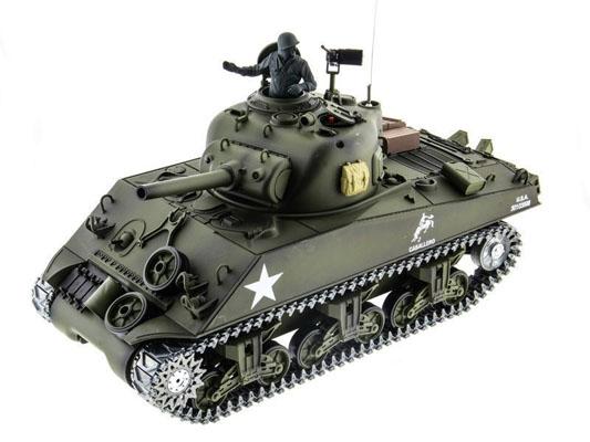 Радиоуправляемый танк Heng Long U.S. M4A3 Sherman Upg V6.0 1:16 - 3898-1Upg V7.0