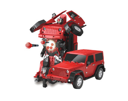 Радиоуправляемый робот-трансформер Jeep Rubicon Red 1:14 2329PF