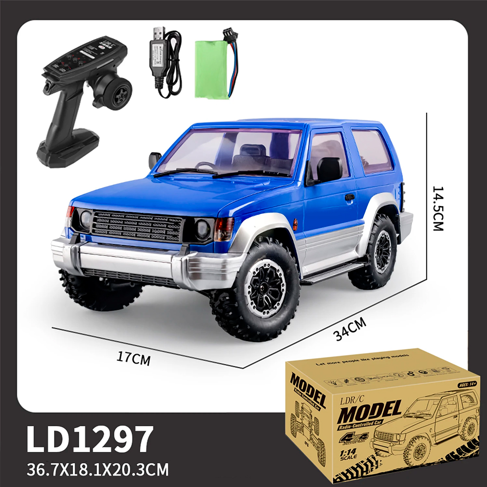 Радиоуправляемая машина мини-внедорожник LDRC 4WD 1/14 RTR - LD1297 Blue