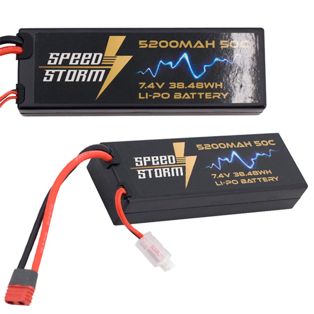 Аккумулятор Speed Storm Li-Po 7.4V 50C 5200 mAh Hard Case разъем T-plug (Deans) - SS-2S5200-50-D