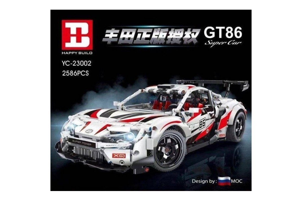 Конструктор RCM Super car GT86 (2586 деталей) - YC-23002