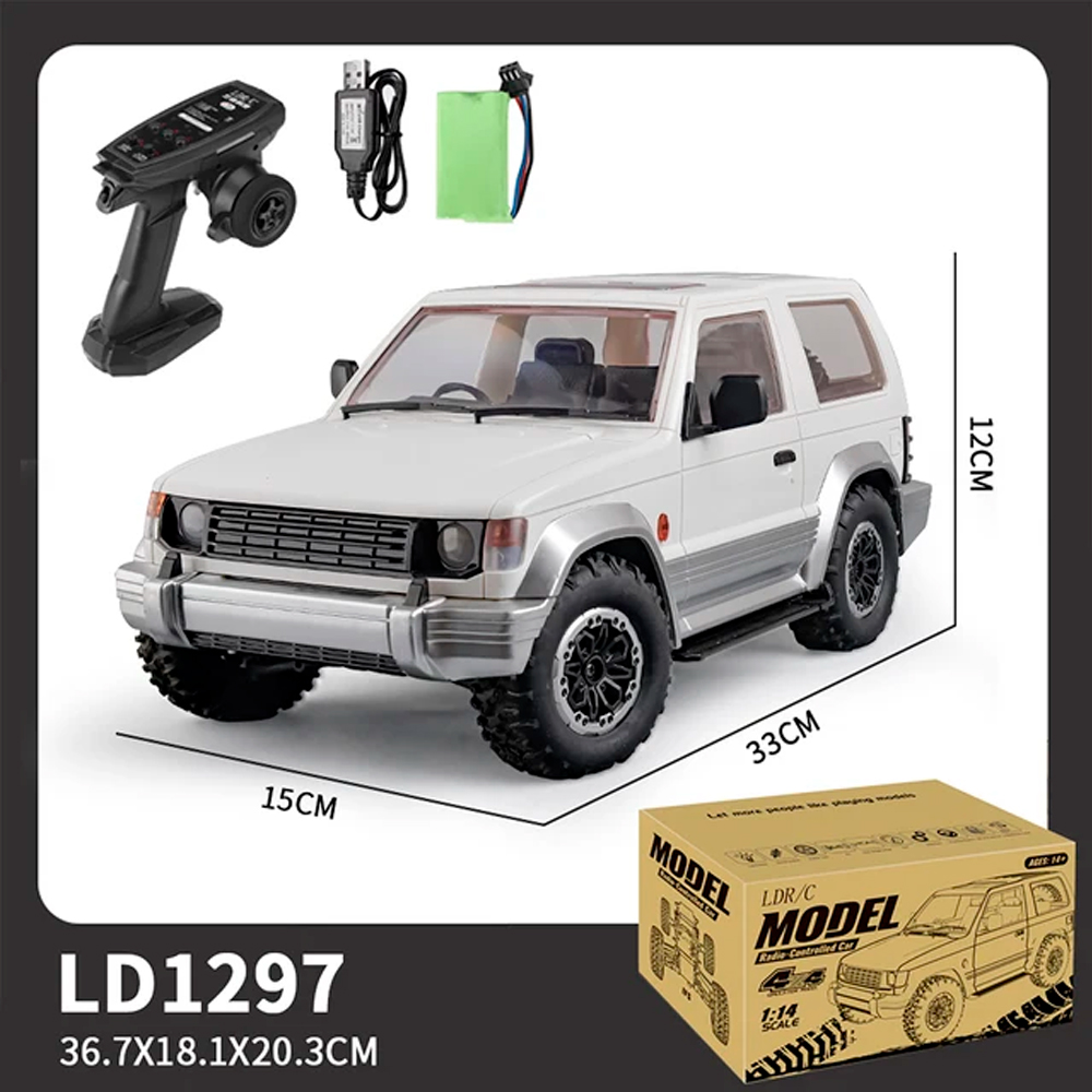 Радиоуправляемая машина мини-внедорожник LDRC 4WD 1/14 RTR - LD1297 White