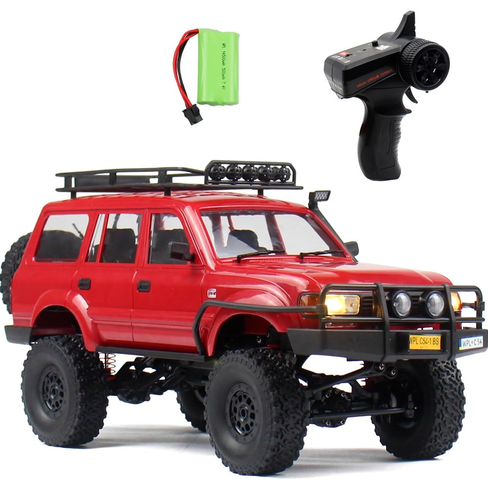 Радиоуправляемая машина WPL C54-1 (красный) 4WD 2.4G 1/16 RTR Land Cruiser - C-54-1-R