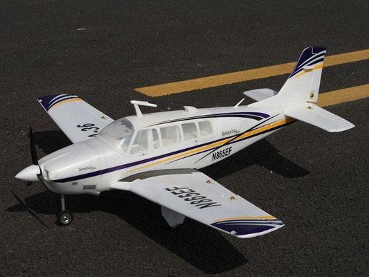 Радиоуправляемый самолет Top RC ST Beechcraft Bonanza A361280мм PNP - top086B