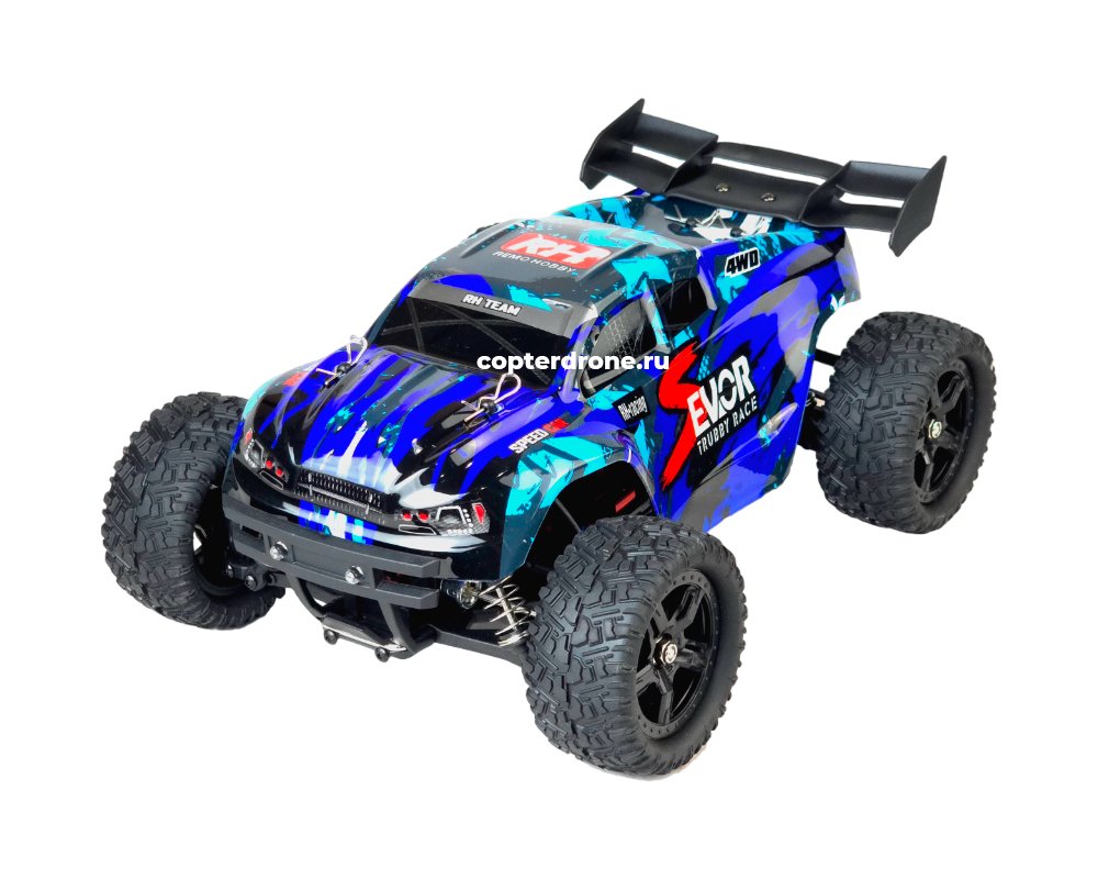 Радиоуправляемая машина трагги Remo Hobby S EVO-R 4WD 2.4G 1/16 RTR RH1661-BLUE