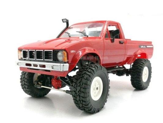 Радиоуправляемая машина-пикап WPL C-24KM-RED Hilux (красная) 4WD 1:16 KIT