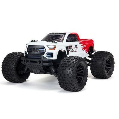 Радиоуправляемая машина монстр ARRMA GRANITE 4X4 V3 MEGA 550 Brushed Monster Truck 4WD RTR масштаб 1:10 2.4G (красный) - ARA4202V3T2