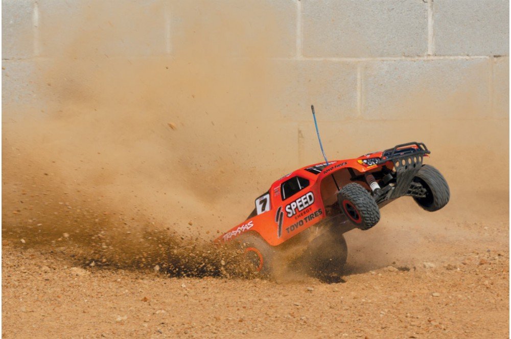 Радиоуправляемая машина шорт-корс TRAXXAS Nitro Slash 1:10 2WD с микро ДВС - TRA44056-3-M