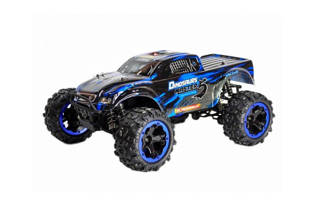 Радиоуправляемый монстр Remo Hobby Dinosaurs Master Brushless (синий) 4WD 2.4G 1/8 RTR RH8035-BLUE