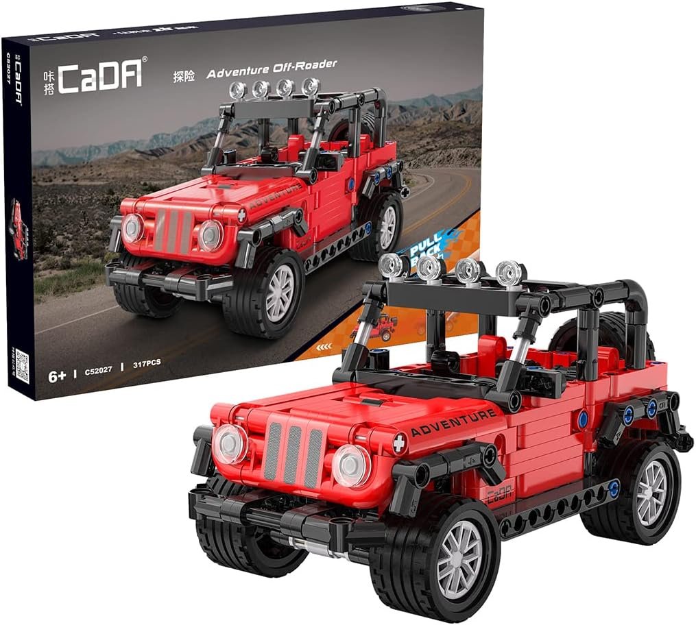 Конструктор CADA внедорожник Adventure, инерционный, 317 элементов - C52027W