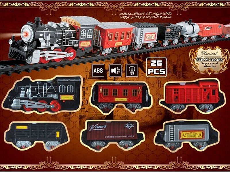 Железная дорога со звуком и огнями (26 деталей) TTR-0020-01