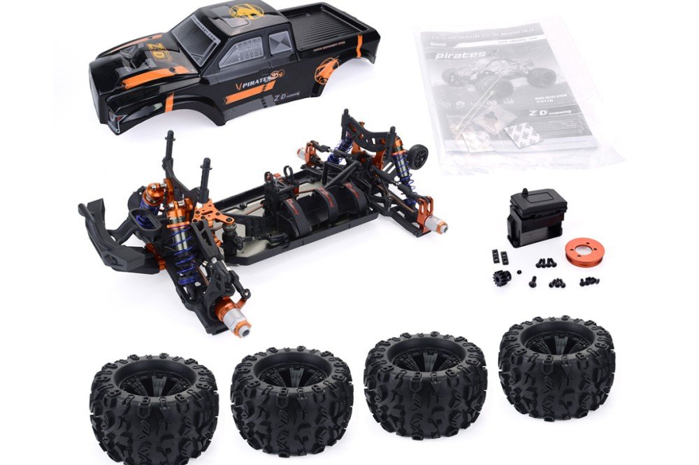 Радиоуправляемый монстр ZD Racing 9116 MT8 масштаб 1:8 ARTR оранжевый - ZD-9116-V4