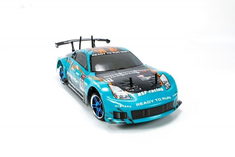 Радиоуправляемая машина для дрифта HSP Flying Fish 1 4WD RTR масштаб 1:10 2.4G - 94123|12312 350Z Бирюзовый