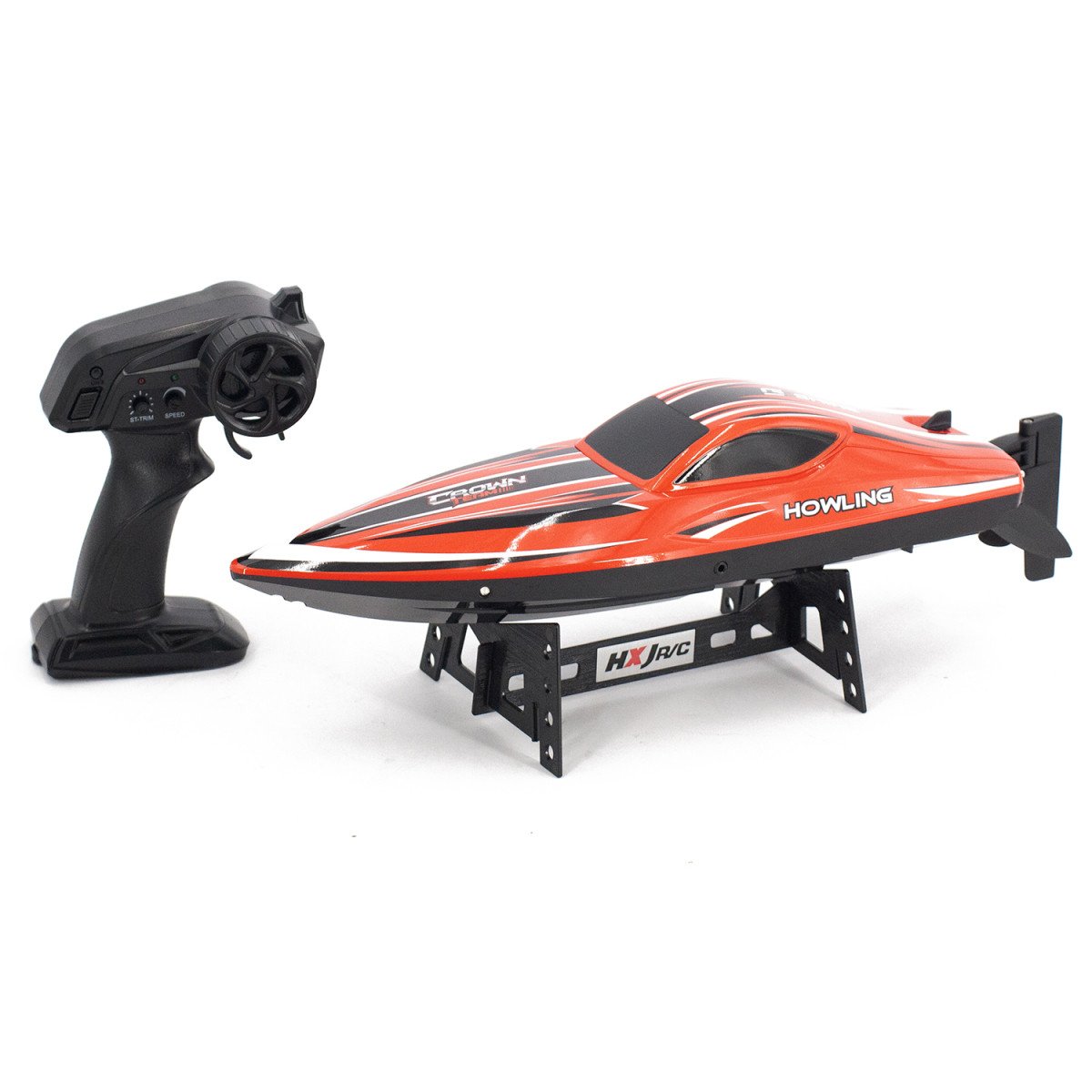 Радиоуправляемый катер HJ toys / HongXunJie Chasing Waves PRO с сумкой (41 см, 55 км/ч, Brushless) - HJ818PRO-RED-BAG