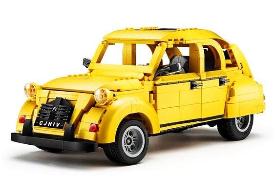 Конструктор CADA ретроавтомобиль Citroen 2CV 1/12 (1238 деталей) C61026W