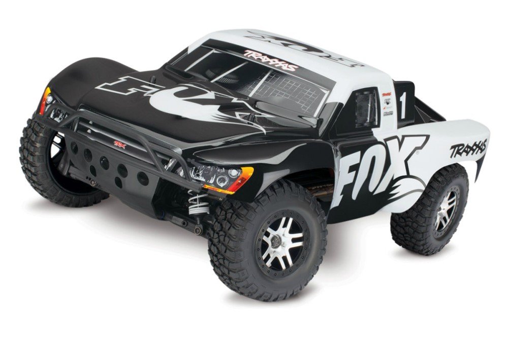 Радиоуправляемый шорт-корс трак TRAXXAS Slash 4x4 VXL 1:10 TSM - TRA68086-4-FOX (белая)
