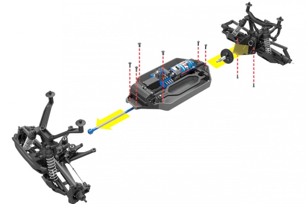 Радиоуправляемая машина TRAXXAS Stampede 4x4 1:10 4WD KIT W ELECTRONICS TRA67014-4