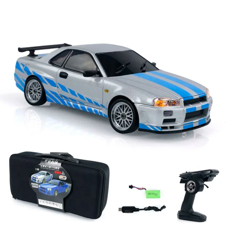 Радиоуправляемая машина для дрифта LD RC масштаб 1:18 2WD 2.4G R34 Skyline GT-R 1899 Gray