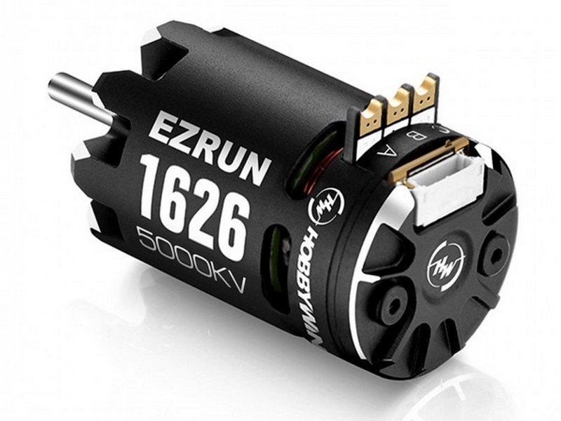Бесколлекторный мотор Hobbywing EZRUN-1626SD-5000KV-BLACK (2.00/8.5мм, 1/28) бессенсорный - HW-30402654