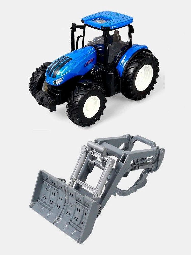 Радиоуправляемый фермерский трактор Korody с отвалом, мет. кузов 1/24 2.4G 6CH RTR - KR6632H