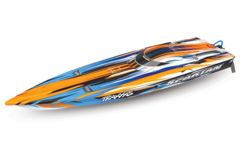 Радиоуправляемый катер TRAXXAS Spartan TSM (ready to Bluetooth module) Orange с электродвигателем - TRA57076-4-OR