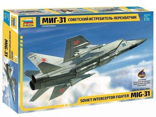 Модель Сборная ZVEZDA Советский истребитель МИГ-31, 1:72