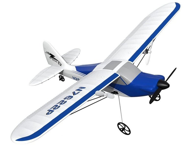 Радиоуправляемый самолет Volantex RC Sport Cub 400мм (синий) 2.4G RTF - EXA76202RB