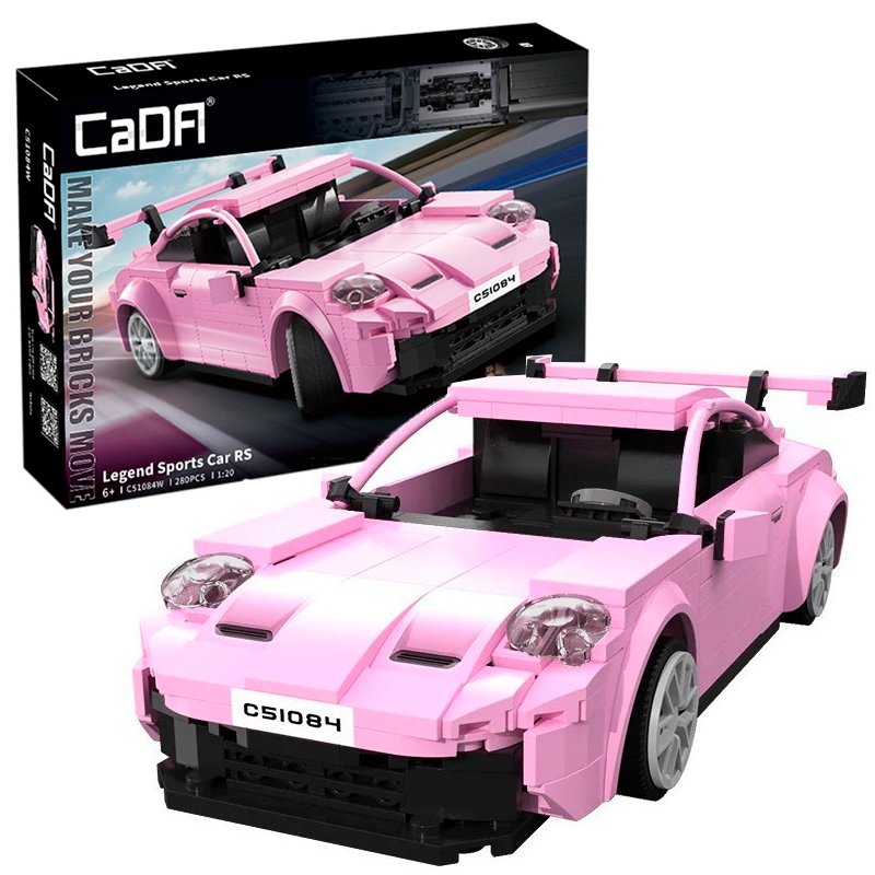 Радиоуправляемый конструктор CADA спортивный автомобиль Legend Sports Cars RS, масштаб 1:20, 280 элементов - C51084W