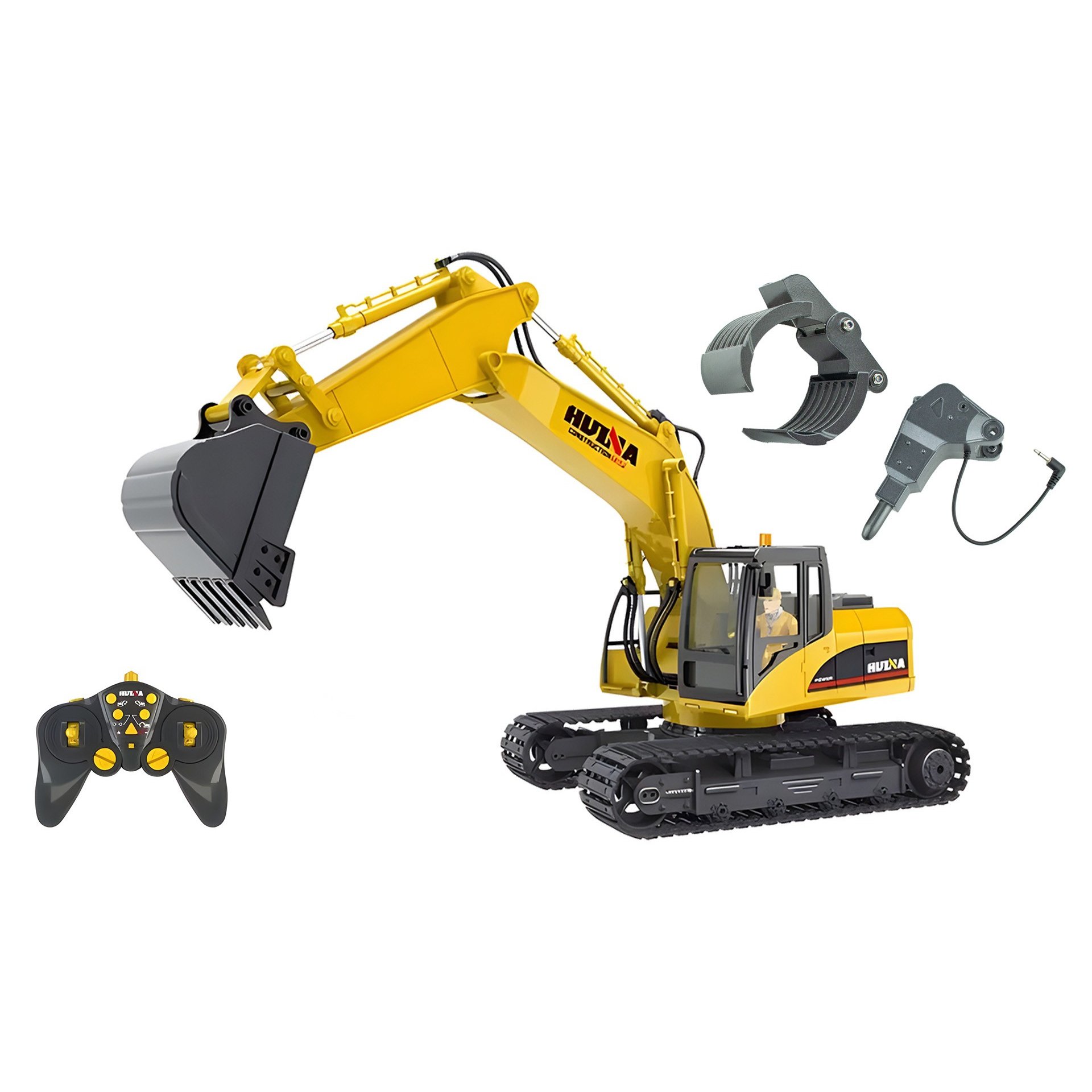 Радиоуправляемый экскаватор HUI NA TOYS 3 в 1 15CH масштаб 1:14 2.4G - HN1535-1