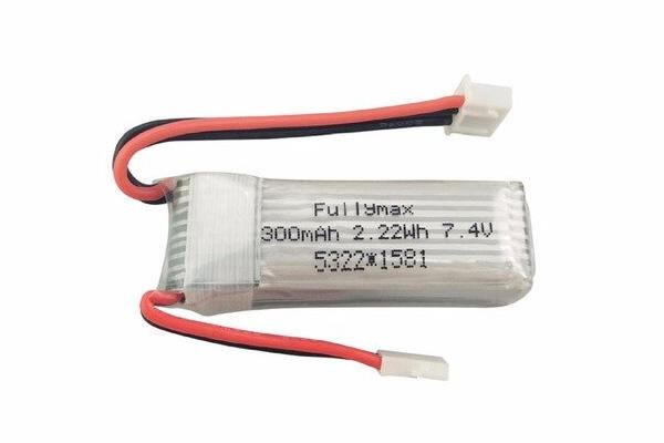 Аккумуляторная батарея LiPo 300 mah 7.4V 2S для самолетов XK, A600, A700, A800, A430, WLToys, F959