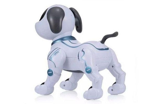 Радиоуправляемая робот-собака LENENG TOYS K16 звук, свет, танцы, сенсор