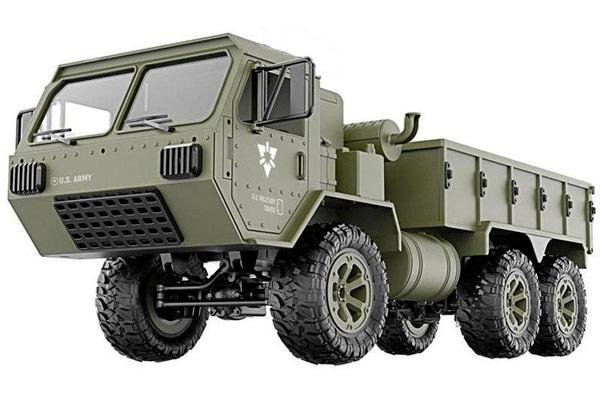 Радиоуправляемая машина Heng Long американский военный грузовик 6WD 2.4G 1/16 RTR - FY004A