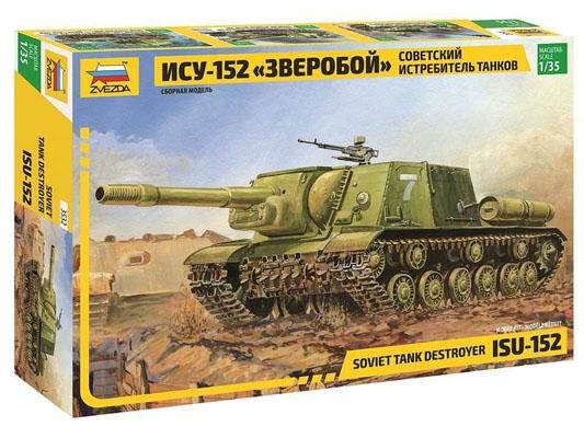 Модель Сборная ZVEZDA Советский истребитель танков ИСУ-152 "Зверобой", 1:35